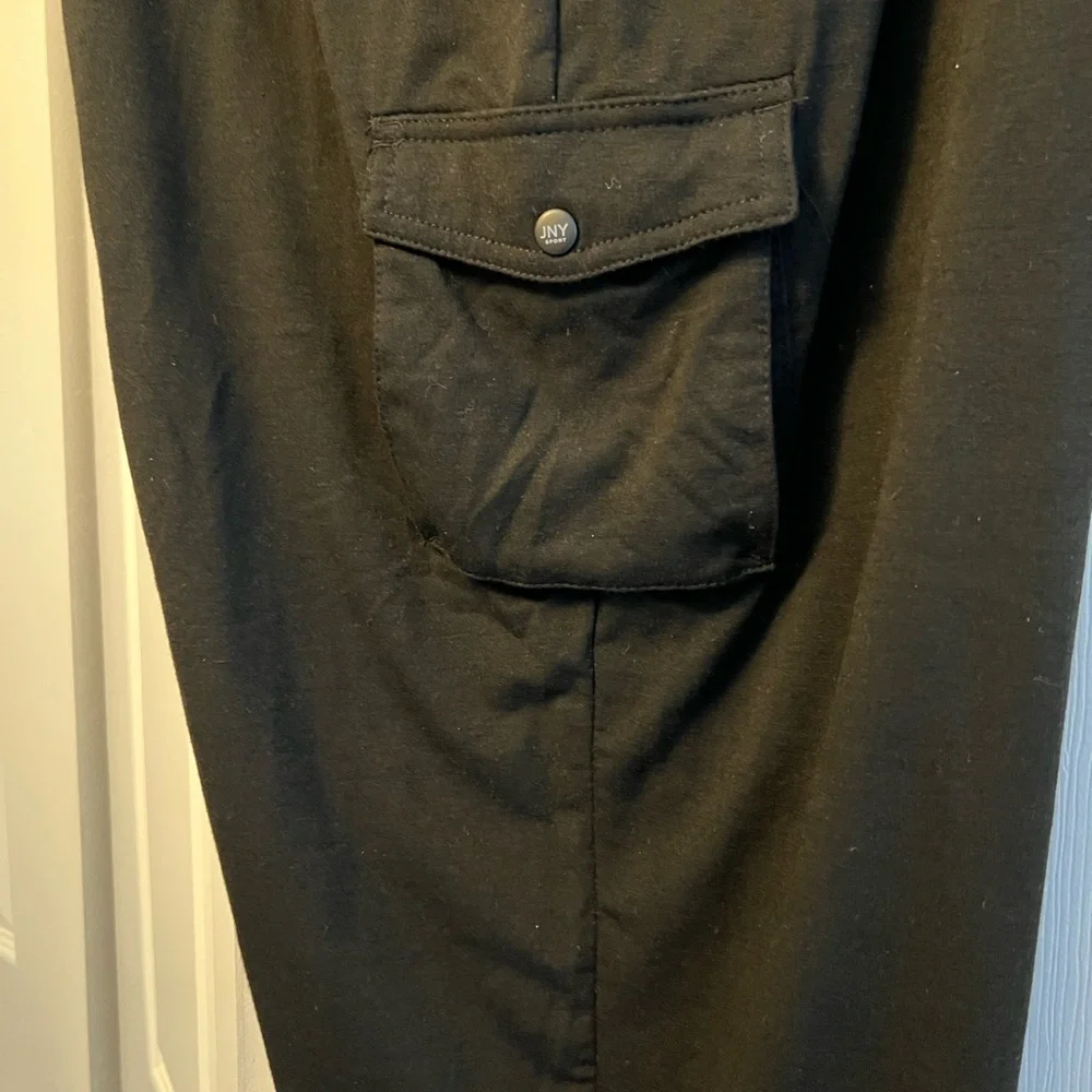 JONES NY BLACK 2X CARGO JOGGERS